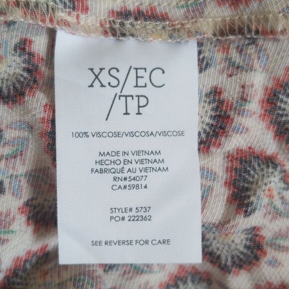 CAbi style #5737 Poem cami camisole, viscose, floral, XS - Picture 8 of 10